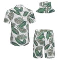 thumbnail image 2 of Men's Hawaiian Shirt And Short Set With Bucket Hats, 2 of 3