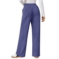 thumbnail image 4 of MOSHU Sweatpants for Women Straight Leg Elastic Waist Spring Fall Pants Casual Lounge Pants Womens Sweatpants with Pockets, 4 of 10
