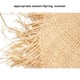 thumbnail image 5 of Qarigey Sombrero de protección solar para la playa para mujer, gorra de ala ancha de paja para mujeres y adultos, cómodo, transpirable, Sombreros, 5 of 6