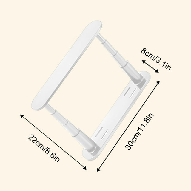 WRKEKC Clearance Clothes Rack Storage MagicWeapon, Nonperforated Balcony Finishing, Multifunction Household Telescopic Wallmounted Wallmounted Clothes Storage Rack