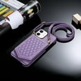 thumbnail image 5 of Dteck Crossbody Wallet Case for iPhone 11 with RFID Blocking Card Holder, Built-in Make-Up Mirror for Women Girl Shockproof Purse Cover with Removable Shoulder Strap 6.1 Inch, Purple, 5 of 5