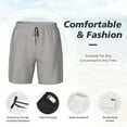 thumbnail image 3 of Balery Gary Bañador para hombre, shorts de playa de secado rápido con entrepierna y forro de compresión-3X-Large, 3 of 6