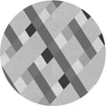 thumbnail image 1 of Ahgly Company Machine Washable Indoor Square Transitional Platinum Silver Gray Area Rugs, 3' Square, 1 of 7