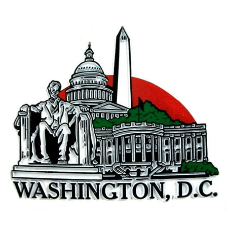 Washington D.C. United States 4 Color Collage Fridge (Best Washington Dc Souvenirs)