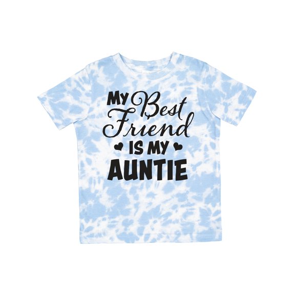 Inktastic My Best Friend is My Auntie with Hearts Boys or Girls Toddler T-Shirt