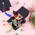 thumbnail image 4 of SIYTUAU Graduation Cap Style Gift Boxes 2 Pack With Tassels For Sweets And Snacks Party Decorations Blue, 4 of 7