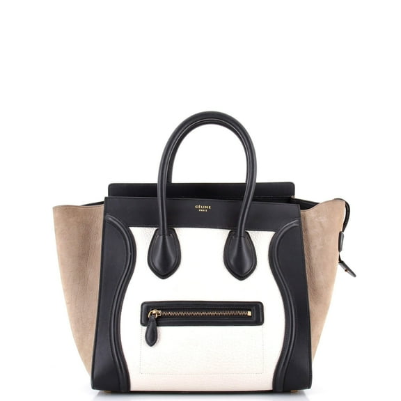 Pre-Owned Tricolor Luggage Bag Leather Mini By Rebag