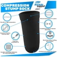 thumbnail image 4 of Absolute Support Above Knee Stump Compression Shrinker 20-30mmHg Black, Large, 4 of 6