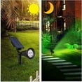 thumbnail image 6 of Huiyi 4 LED Outdoor Solar Spotlights, Waterproof Solar Powered Security Light Landscape Light Auto on/Off In-ground/Wall Light for Garden Patio Driveway Pond Deck, 6 of 11