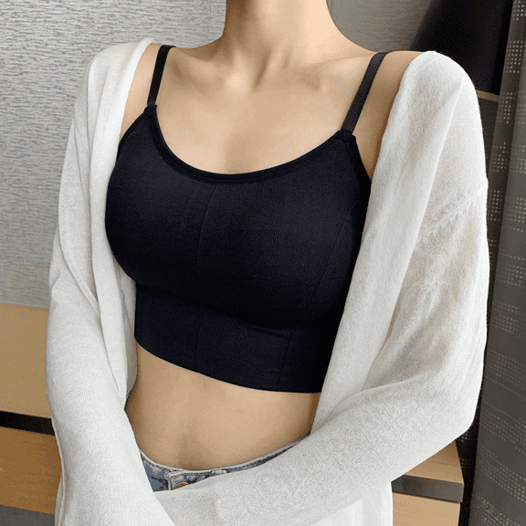 Sports Bras for Women Pure Cotton Breathable Ladies Yoga Bra Gym Sports Bra Outdoor Running Top Pure Color Sports