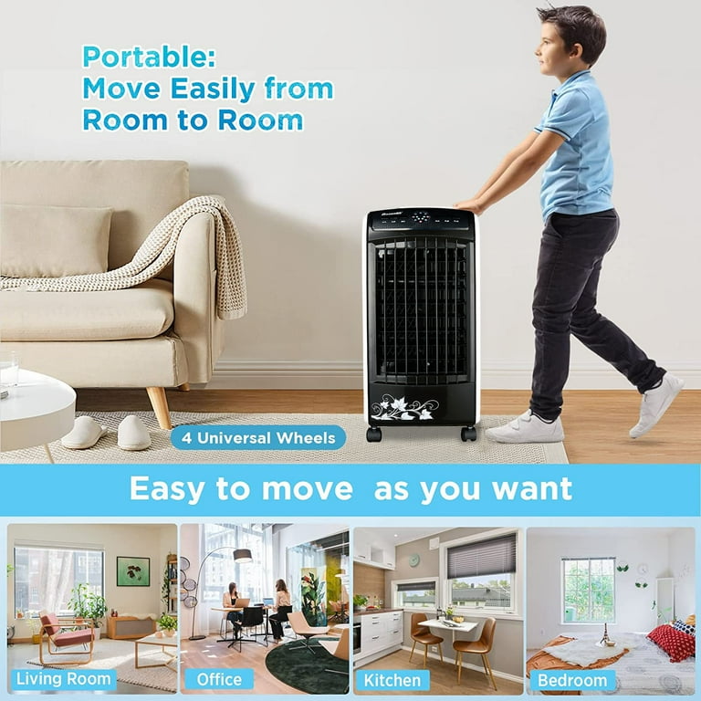 Inolait 3in1 Portable Evaporative Air Cooler Fan Humidify, 48 OFF