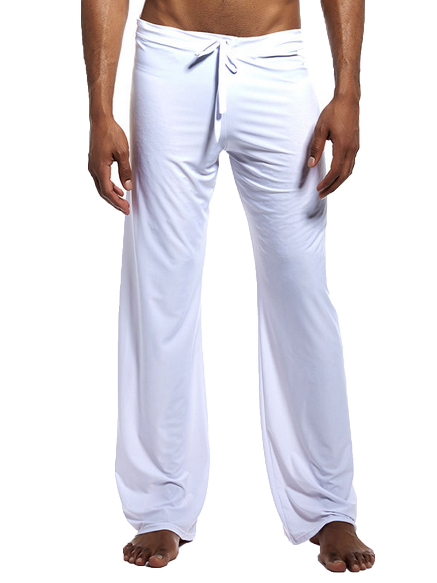 FINELOOK Men Ice Silk Long Pants Flirty Lounge Loose-Fitting Sport Yoga ...