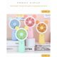 thumbnail image 3 of Fan USB handheld folding mini fan student small electric fan portable rechargeable small fan (blue, 1 pack), 3 of 3