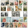 thumbnail image 4 of Kate and Laurel Sylvie Morning Hibiscus Framed Canvas Wall Art by Alicia Bock, 23x33 Natural, Colorful Plant Illustration Art for Wall, 4 of 6