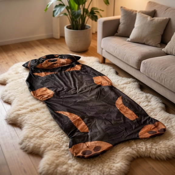 Yardvibe Dog Envelope Sleeping Bag for Camping, Sleepovers and Home Lounging 68.9 x 31.5 Inch