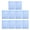 Blue, variant on 10Pcs Legal Size File Bag with String Closure, Top Loading Envelopes Clear Folder Document Pouches for School