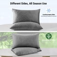 thumbnail image 2 of Set de 2 Almohadas Puredown de Tamaño Estándar con Espuma Viscoelástica Desmenuzada, 2 of 7