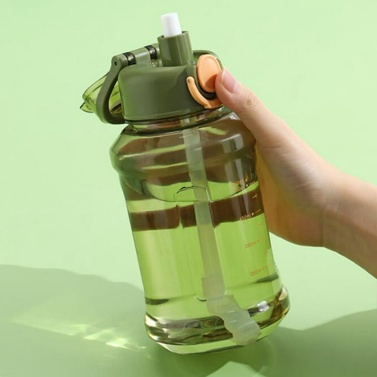 27oz Transparent Custom Water Bottle w/Flip Straw Opening