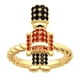 thumbnail image 2 of Anillos en forma de cascanueces Hugo Vintage con incrustaciones de Anillos finos elegantes y brillantes personalizados 7, 2 of 10