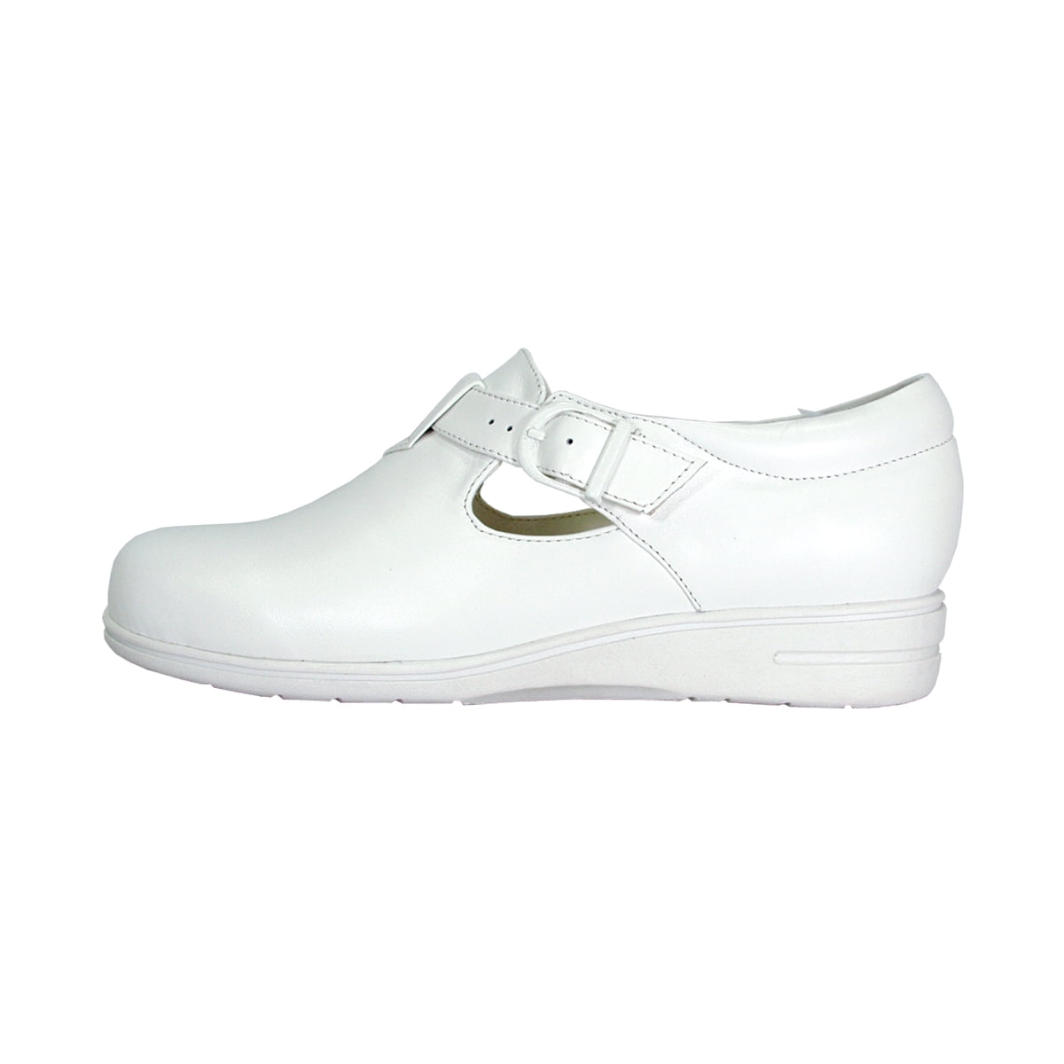 24 HOUR COMFORT Morgan Wide Width Comfort Shoes For Work and Casual Attire WHITE 12