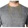 thumbnail image 4 of Pompeii 14k Yellow Gold-filled Solid Figaro Link Chain Necklace (,), 4 of 7