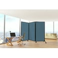 thumbnail image 2 of Versare QuickWall Folding Portable Partition | Durable Privacy Room Separator | 3 Panels | 8'4" Wide and Up to 7'4" Tall Laminate Panels, 2 of 8