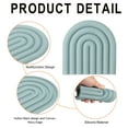 thumbnail image 3 of 2 Piezas de Alfombrillas de Silicona para Ollas y Sartenes Calientes, Soportes en Forma de U de 6" para Ollas y Platos Calientes (Azul Marino), 3 of 7