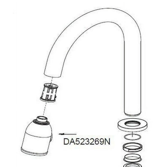 Danze DA523269N Chrome Pull Down Spray Head Part