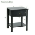 thumbnail image 4 of Costway End Table Nightstand Storage Display Drawer Shelf Beside Bedroom Black, 4 of 10