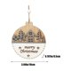 thumbnail image 3 of Adornos navideños, adornos navideños, adornos navideños, adornos de madera con empalme blanco, adornos para árboles de Navidad, colgantes, suministros navideños, decoración, colgante navideño, 3 of 6