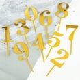 thumbnail image 3 of Nuevo 0-9 Número Topper para tarta de feliz cumpleaños de acrílico de oro Topper de la torta de boda adornan para la fiesta de cumpleaños de los niños de vacaciones pastel suministros, 3 of 4