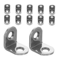 thumbnail image 4 of NICEXMAS Shelf Bracket Silver Metal 12Set 0.98X0.98X0.63in, 4 of 8