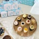 thumbnail image 2 of Caja de regalo de papel para dulces, decoración de caja de ceremonia de fiesta de cumpleaños, baby shower, bautizo, comunión, Navidad (50 unidades, azul) JAMW Sencillez, 2 of 5