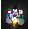 thumbnail image 5 of Muñecos de nieve inflables familiares con forma de muñeco de nieve, 150 cm, con luces LED, 5 of 5