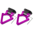 thumbnail image 1 of Unique Bargains 2 Set Universal ABS Purple Triangle Shaped Car Tow Hook Decor Front Rear Bumper Trailer Sticker Adorn, 1 of 7