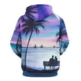 thumbnail image 3 of Hawaiian Style Sunset Tropical Beach Palm Tree 3D Print Hoodie Men Women Autumn Thin Pullover Sweatshirt Vintage Streetwear Tops, 3 of 6