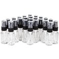thumbnail image 1 of Botellas de vidrio Vivaplex de 15 ml (1/2 oz) con rociador negro de niebla fina, 1 of 5