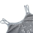 thumbnail image 5 of SNKSDGM Female Lace Tank Tops for Women Y2K Pack Womens White Tank Top Undershirt High Neck Ladies Fashion Sexy Tank Top with Sequin Solid Color Top 1 L, 5 of 7