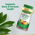 thumbnail image 4 of Nature’s Bounty Calcium + D3 + Zinc Immune Support Gummies, 500mg, Orange & Cherry Flavor, 70 Count, 4 of 7