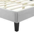 thumbnail image 3 of Modway Phillipa Performance Velvet King Platform Bed in Light Gray, 3 of 9