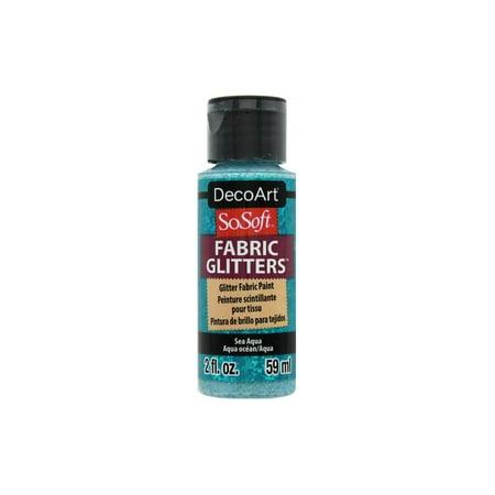 

Decoart SoSoft Fabric Paint 2oz Gltr Sea Aqua