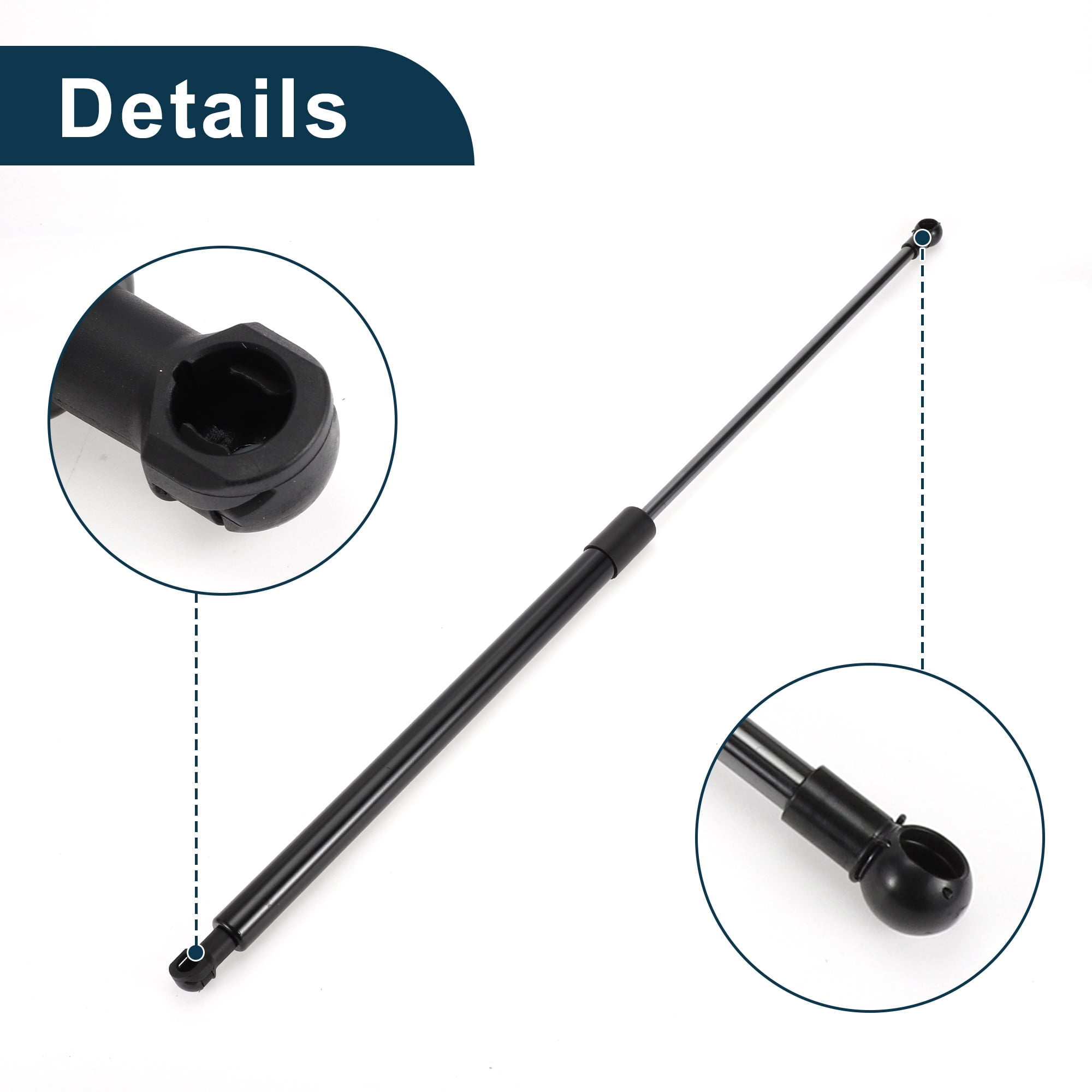 Unique Bargains 2Pcs Lift Supports for Volkswagen Jetta MK7 Front Hood Gas Spring Black