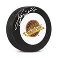 thumbnail image 1 of Tiger Williams Rondelle à Logo Rétro des Canucks de Vancouver Autographiée, 1 of 2