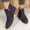 Dark Blue, variant on Suede Ankle Boots for Women Low Chunky Heel V Cut Cozy Booties with Side Zipper Slip On Elegant Business Casual Dress Boots Vintage Casual Pointed Toe Work Shoes Ginger 41(US-8.5)