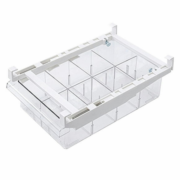 Lloopyting 1 Set* Hanging Pull-Out Refrigerator Storage Box Clearance! Drawer Type Egg Storage Box Beige Lettuce Keeper For Refrigerator,Kitchen Decor,Kitchen Essentials,Kitchen Gadgets