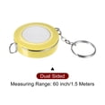 thumbnail image 3 of Métrica Cinta 1,5M/60 Pulgadas Retráctil Sastres Métrica Cinta Bolsillo Tamaño con Llave Cadena para Cuerpo, Tela, Costura y Manualidades Medidas, Amarillo, 3 of 5