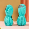 thumbnail image 5 of Bmisegm Kids Ski Snow Gloves Insulated Ski Mittens Lined Waterproof Boys Girls Winter Gloves Cold Weather Activities Green, 5 of 9