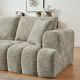 thumbnail image 4 of MAYEERTY Chenille L-Shape Oversized Sectional Sofa, Minimalist & Luxury Sleeper Couch for Apartment, 108*63*34"Khaki, 4 of 10