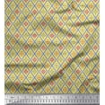 thumbnail image 1 of Soimoi Poly Georgette Fabric Floral & Geometric Ethnic Printed Craft Fabric by The Yard 42 Inch Wide, 1 of 1
