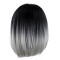 thumbnail image 2 of BKER Perruques Synthétiques Droites Résistantes à la Chaleur pour Femmes, Cheveux d'Apparence Naturelle, Perruques Courtes, 2 of 5